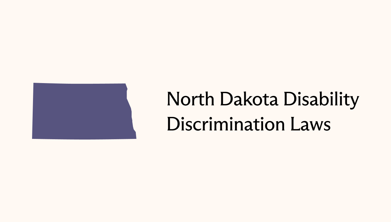 North Dakota Disability Discrimination Laws Disclo Resource